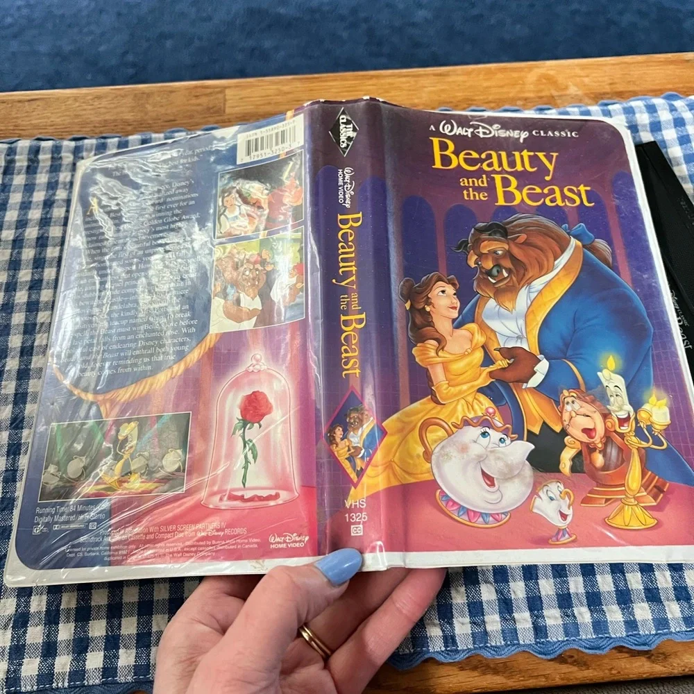 Beauty and the Beast Black Diamond #1325 (VHS,1992) Walt Disney Classic